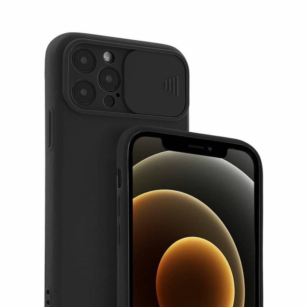 Husă Nexeri Cu Capac Pentru Cameră, Xiaomi Redmi Note 12 5G, Negru