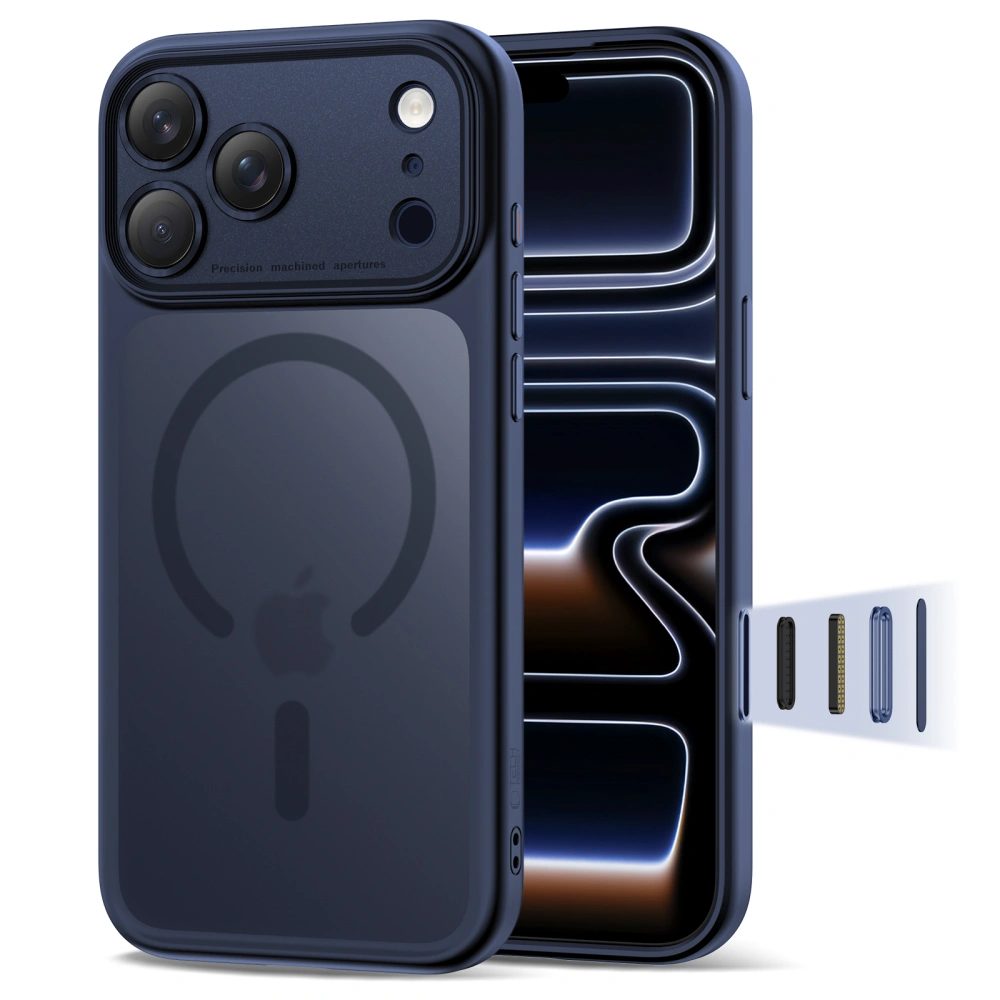 Levně Tech-Protect MagPeak MagSafe CC, iPhone 17 Pro, tmavě modrý