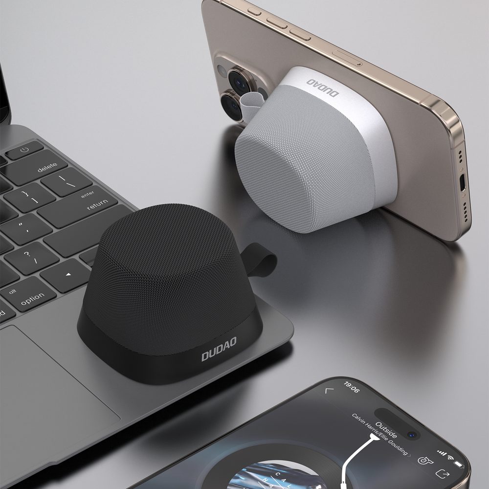 Dudao Y20 Bluetooth reproduktor s magnetickým držiakom, čierny