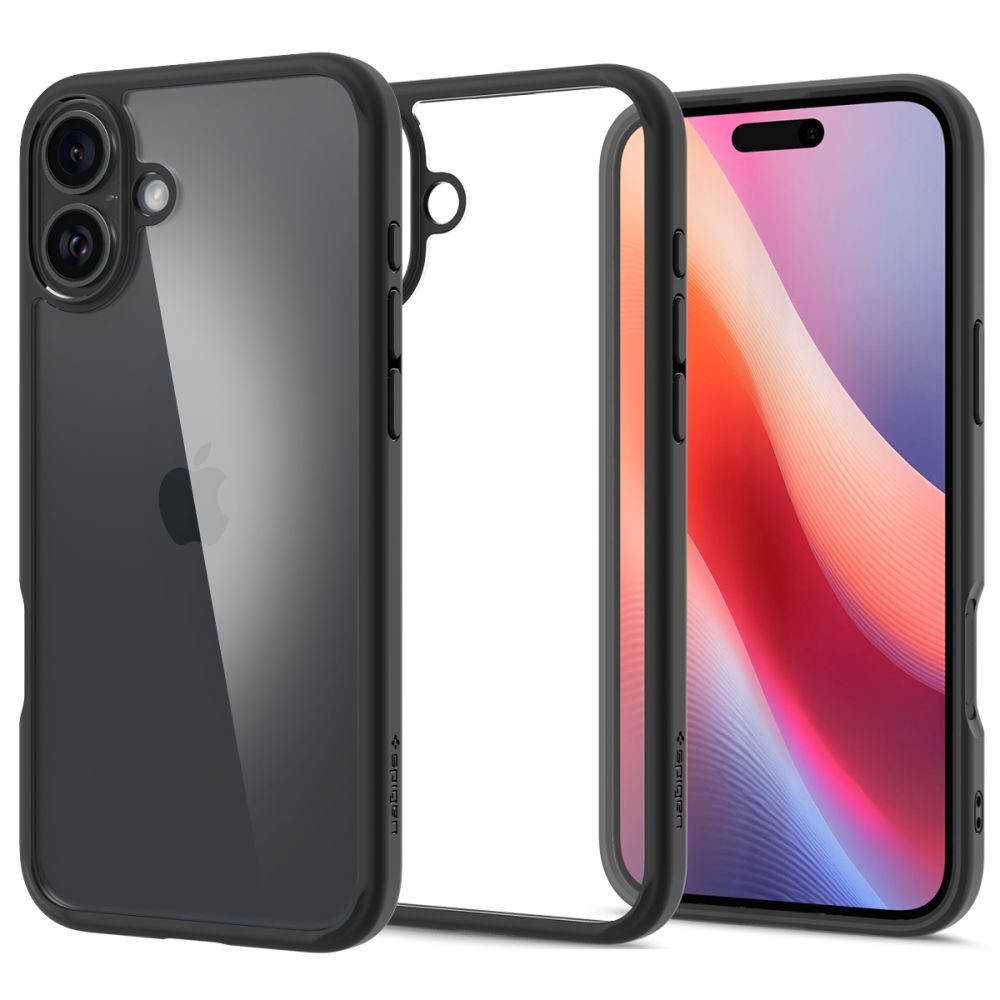 Levně Spigen Ultra hybrid kryt na mobil, iPhone 16, černý