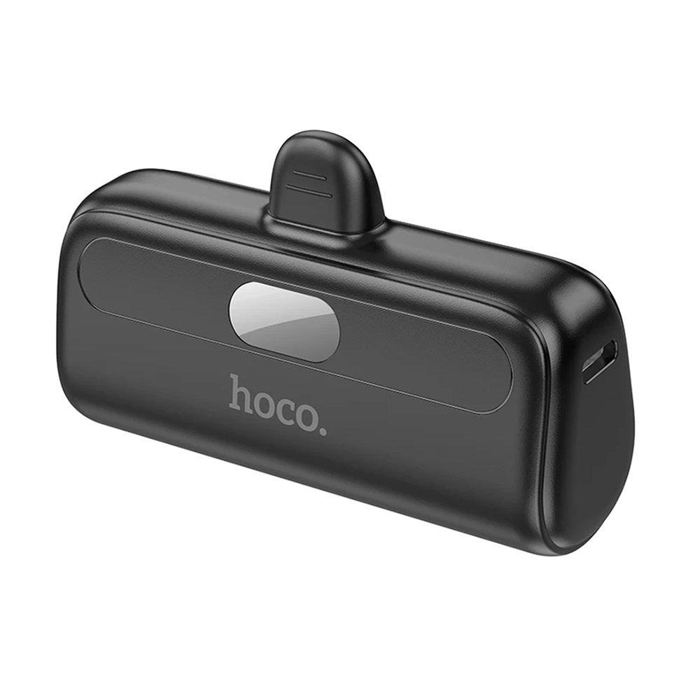 Hoco PowerBank Cool J116 - Mini žepni Polnilec Z Digitalnim Prikazovalnikom LED, 5000 MAh, črn, Lightning
