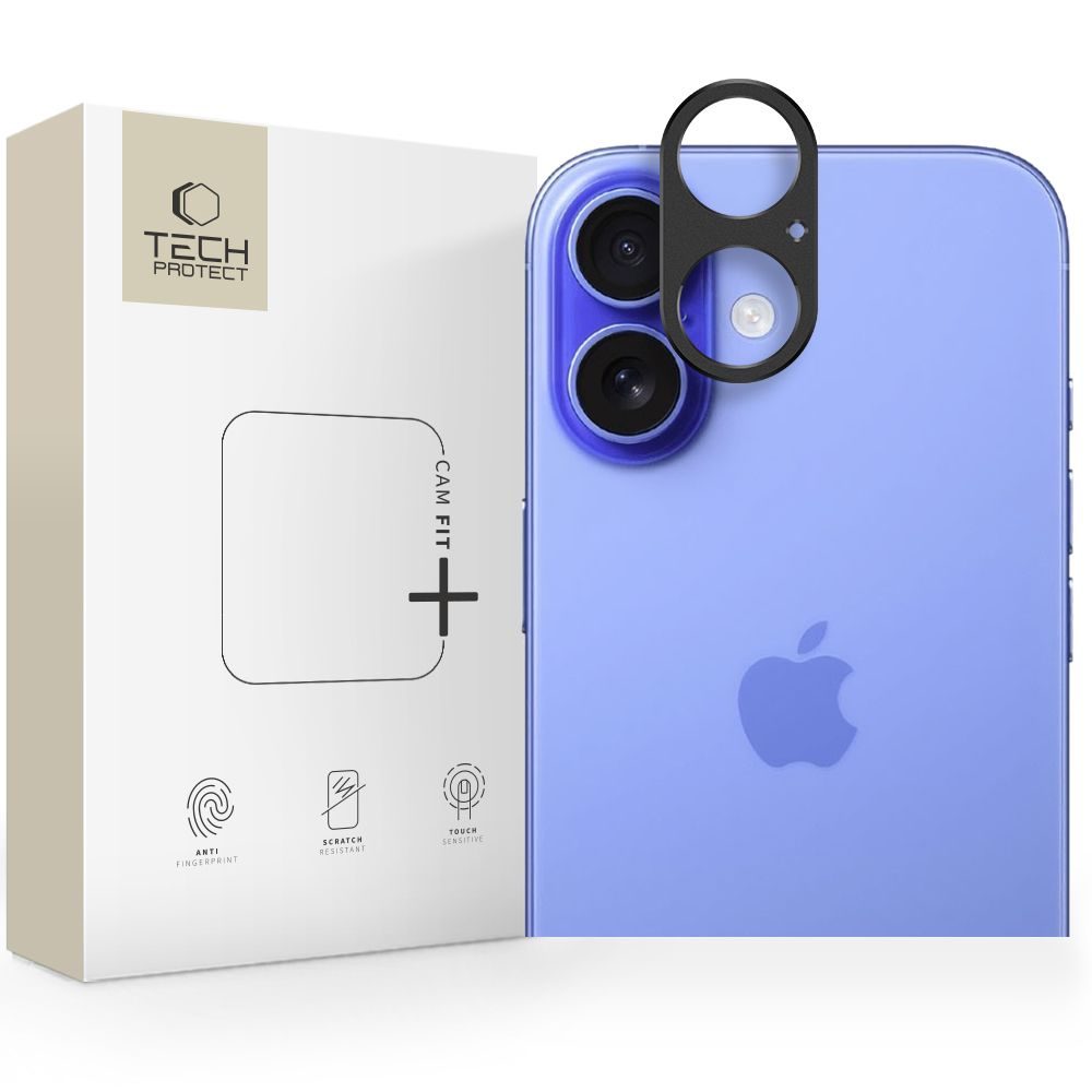 Levně Tech-Protect Camalloy Fit+, ochranný kryt fotoaparátu, iPhone 17, černý