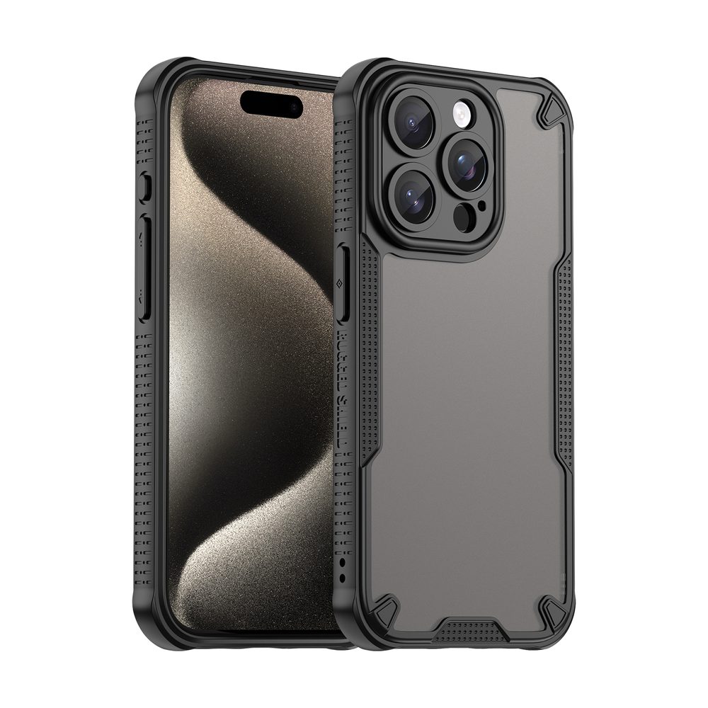 ArmorShield Hybrid Case, iPhone 15 Pro, černý