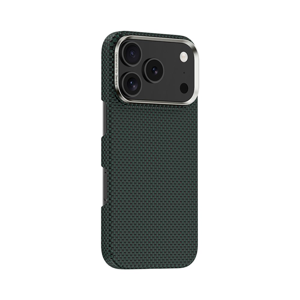 Benks Magnetic Armor Tint Kevlar obal, iPhone 17 Pro Max, zelený