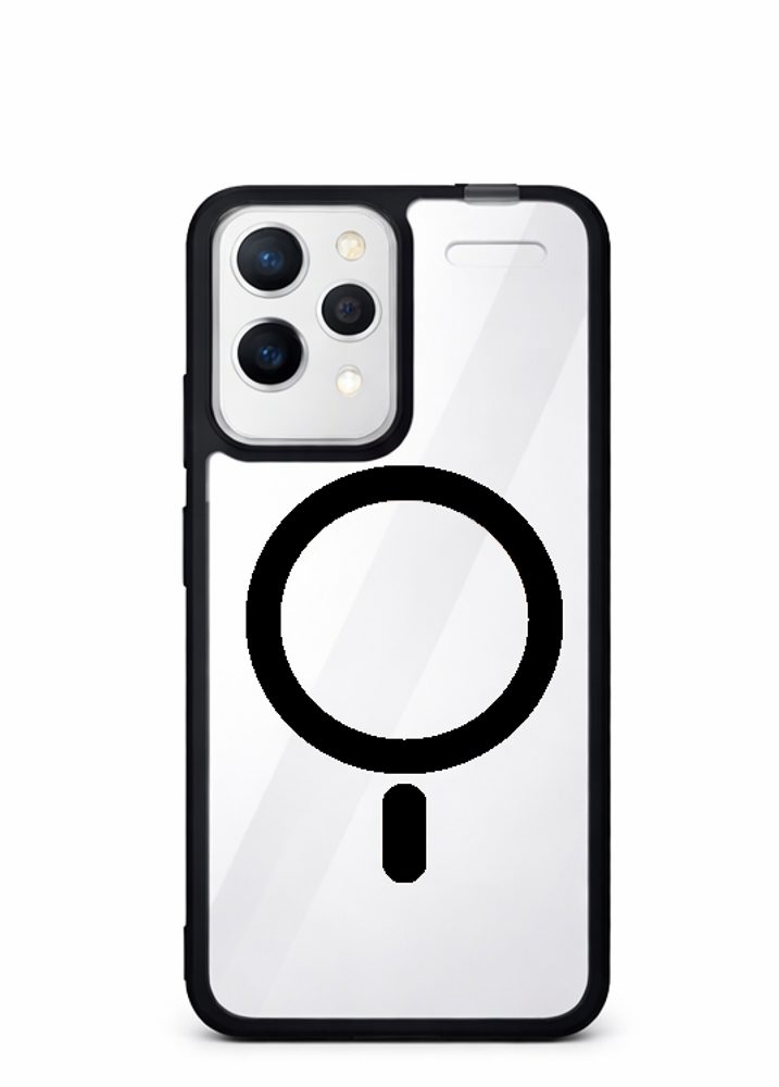 Levně Magsafe clear obal, Xiaomi Redmi Note 13 4G, černý
