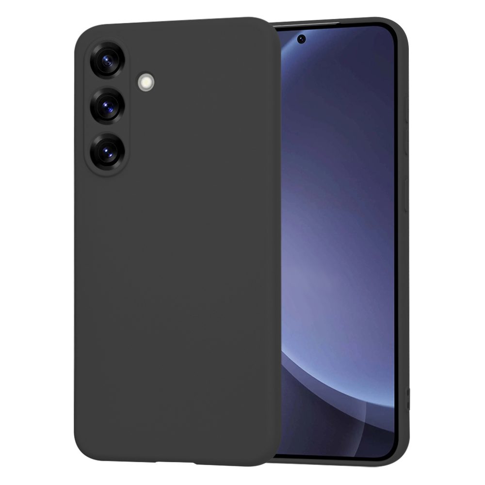 Techsuit SoftFlex tok, Samsung Galaxy S25 Plus, fekete