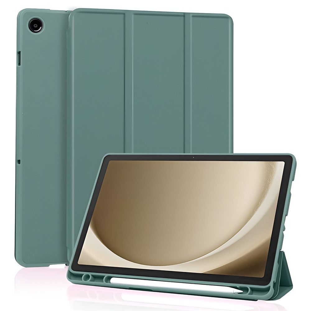 Levně Techsuit Flex Trifold pouzdro, Samsung Galaxy Tab A11 Plus / A9 Plus, zelené