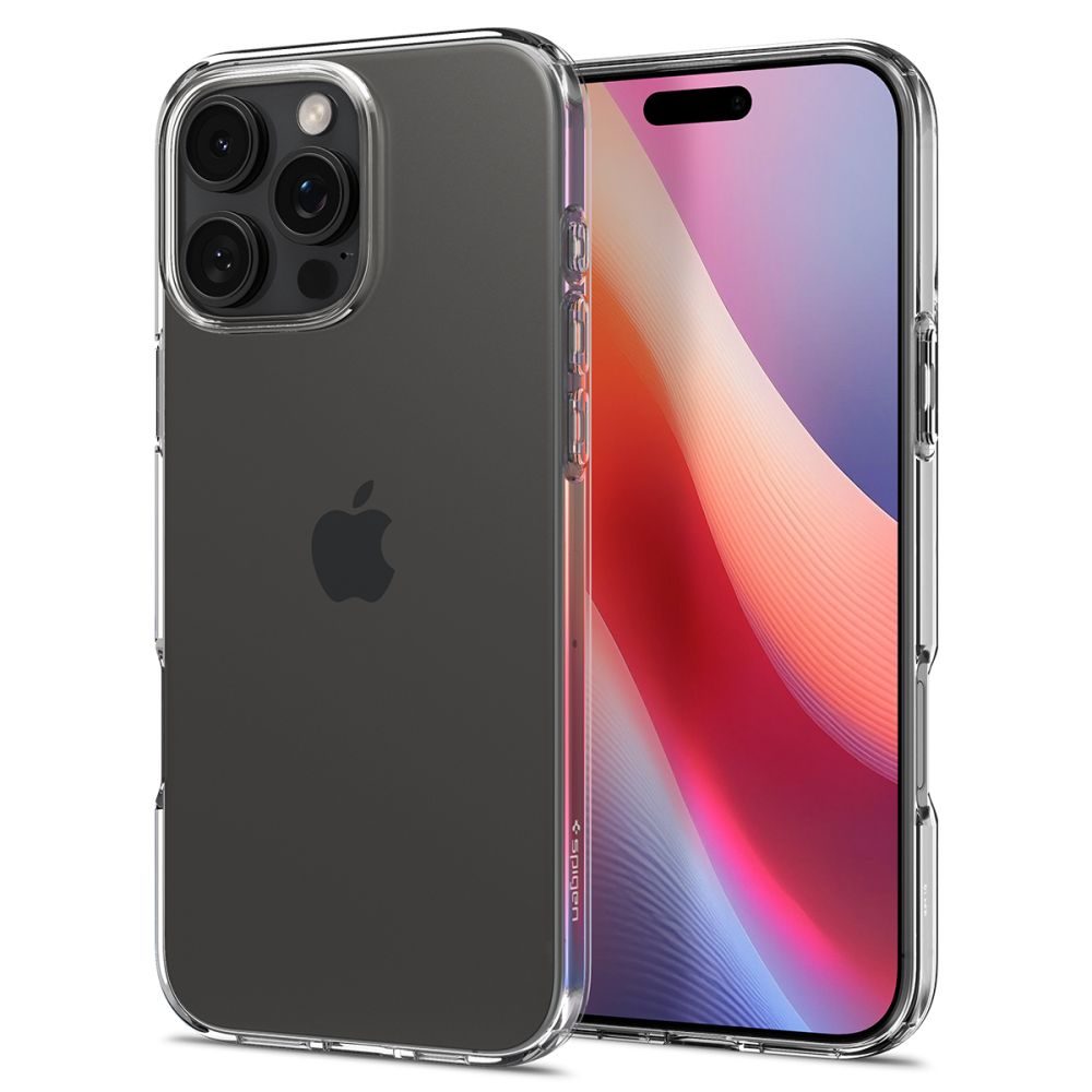 Spigen Liquid Crystal telefontok, iPhone 16 Pro Max, Crystal Clear