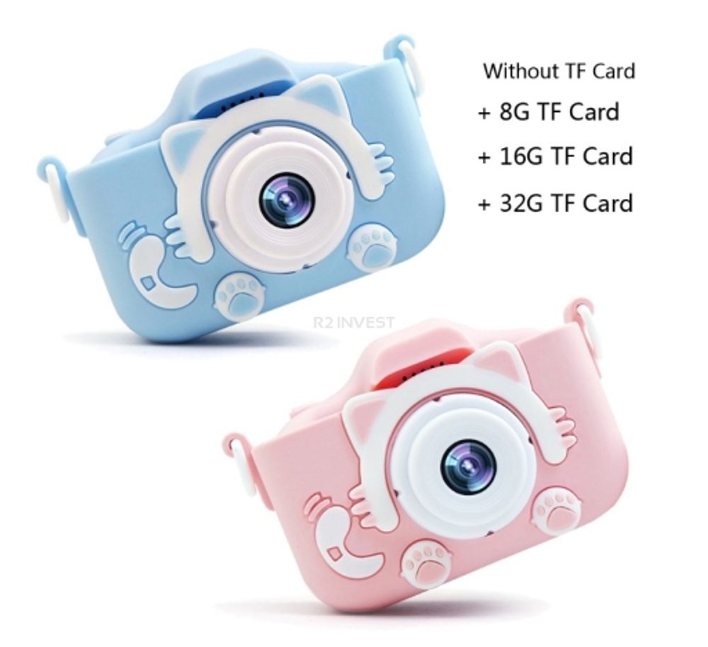 Digitálny Fotoaparát Pre Deti X5, Cat Blue
