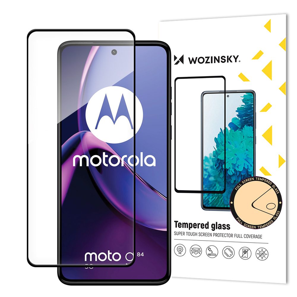 5D Edzett üveg A Motorola Moto G84 5G Készülékhez, Fekete