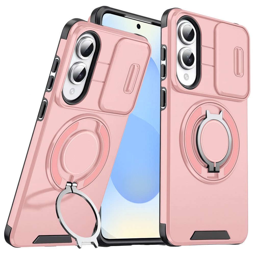 Camslide Stand obal, Samsung Galaxy S25 Edge, růžový