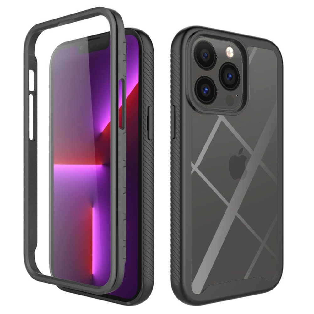 Techsuit Defense360 Pro + Ochranná Fólie, IPhone 13 Pro, černý