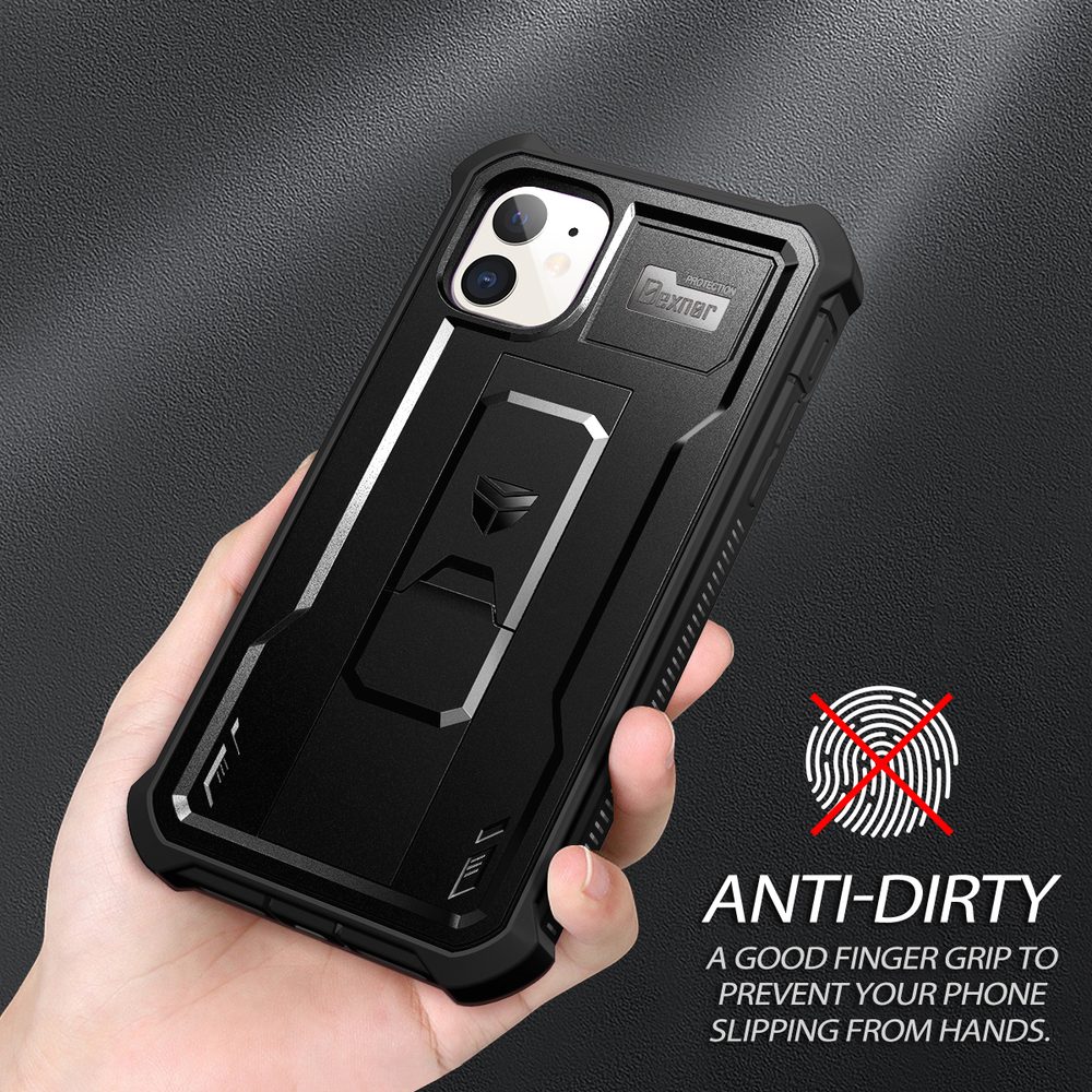 Dexnor 360 Kickstand obal iPhone 11, čierny