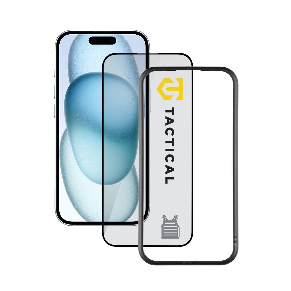 Tactical Glass Impact Armour Edzett üveg Applikátorral, IPhone 15
