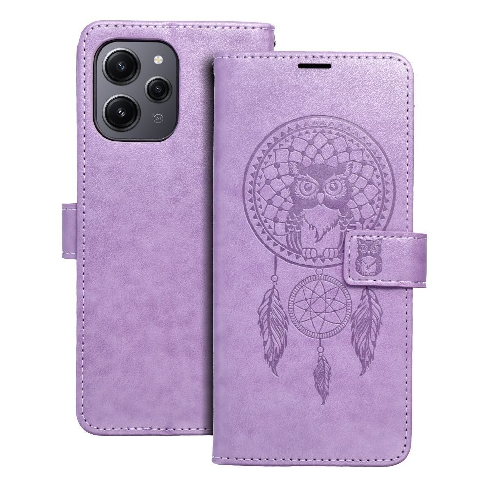 Levně Mezzo pouzdro, Xiaomi Redmi 12 4G / 12 5G, vzor 1, fialový