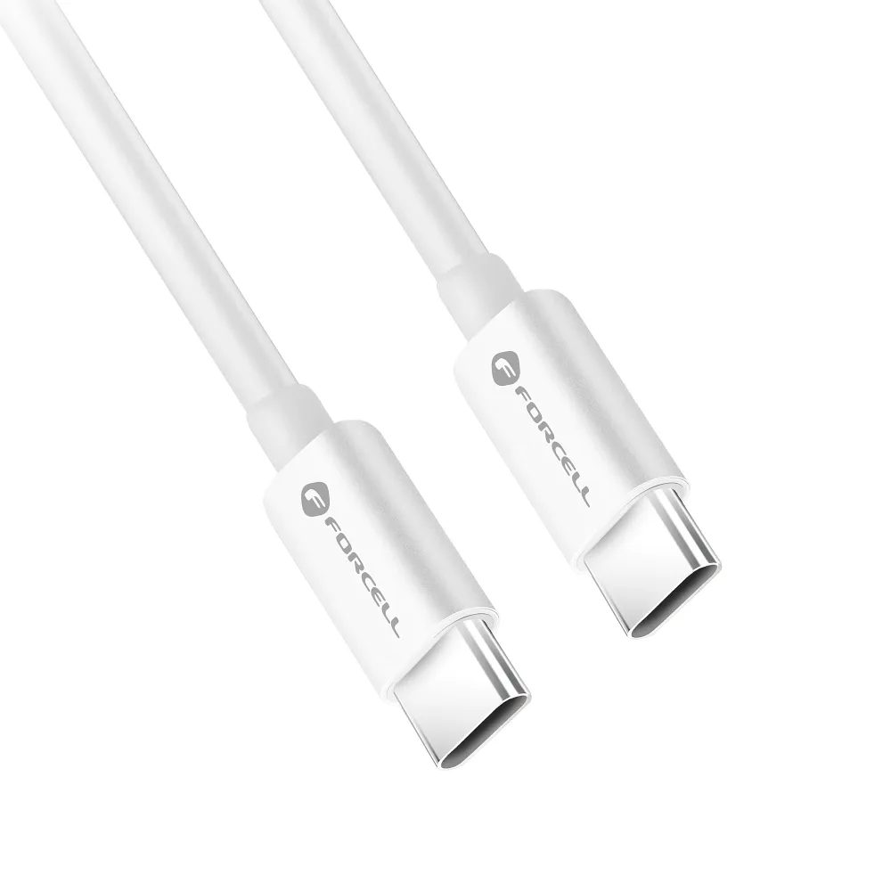 Forcell Kabel USB-C - USB-C, QC4.0, 5A/20V, PD100W, C339, 2 M, Bel