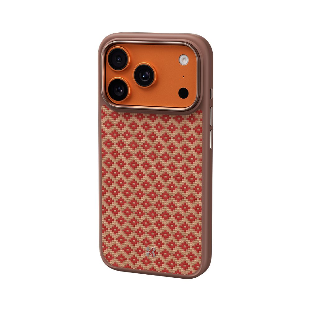 Benks Magnetic Armor Pro Armor Grid Kevlar obal Metal Frame, iPhone 17 Pro, oranžový