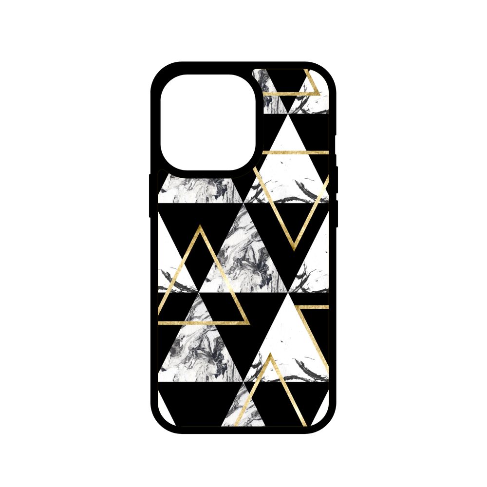 Momanio obal, iPhone 13 Pro, Marble triangle