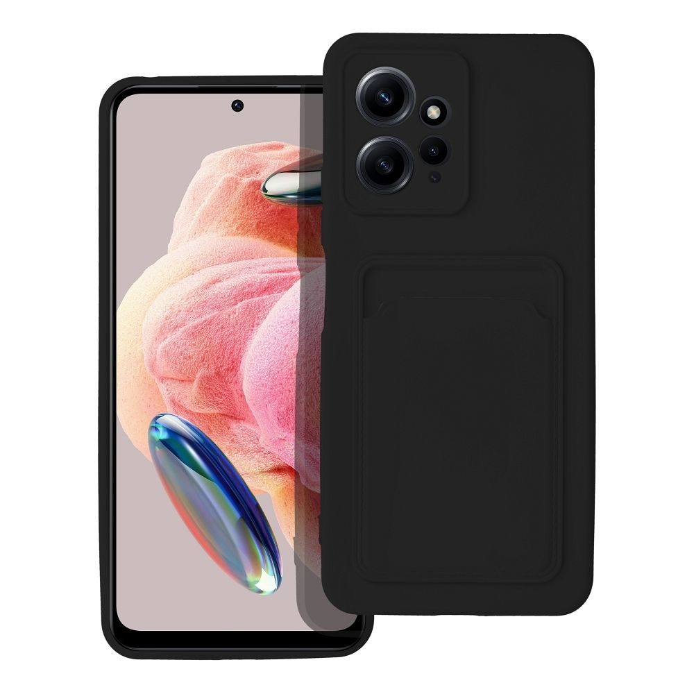 Husă Card Case, Xiaomi Redmi Note 12 5G, Neagră