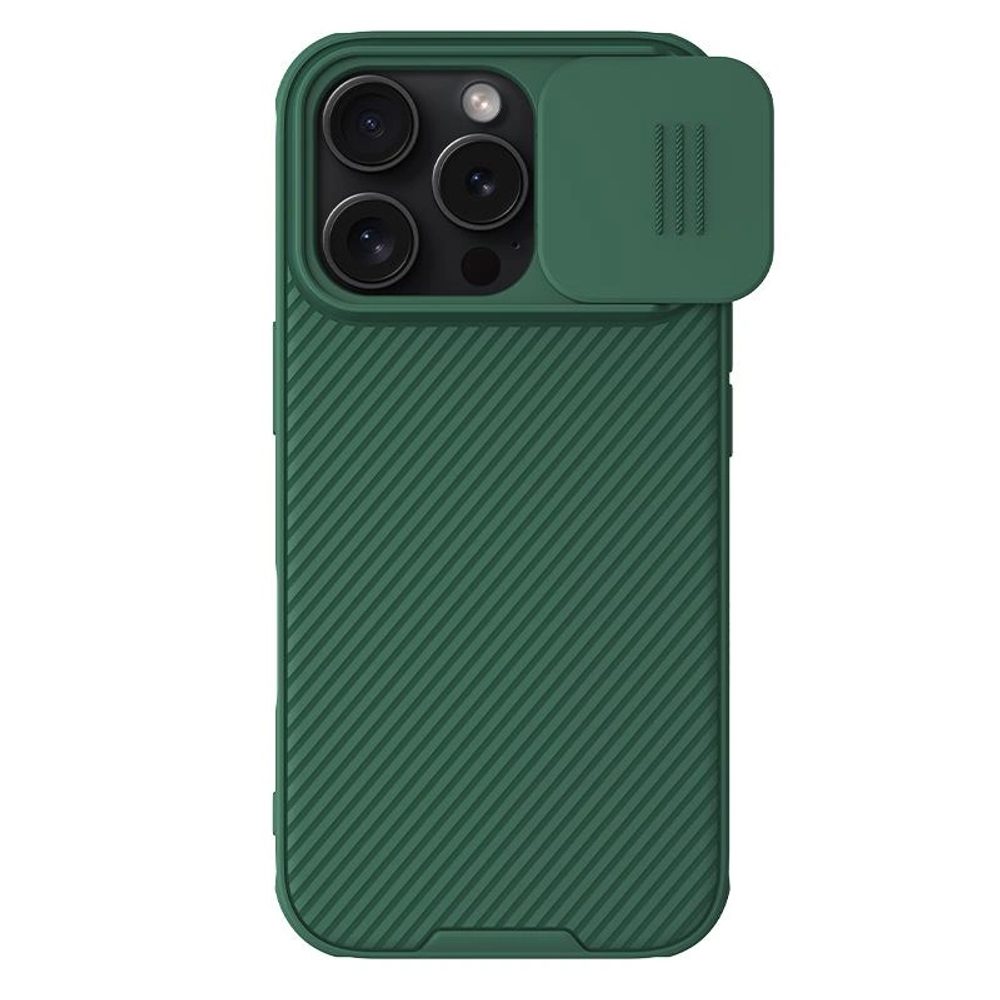 Nillkin Camshield, iPhone 16 Pro, zöld