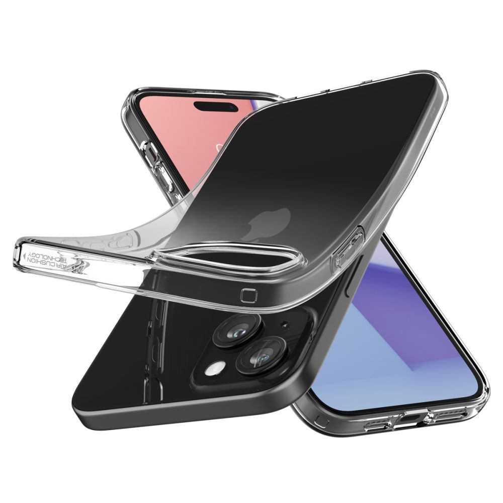 Spigen Liquid Crystal Carcasă Pentru Mobil, IPhone 15, Crystal Clear