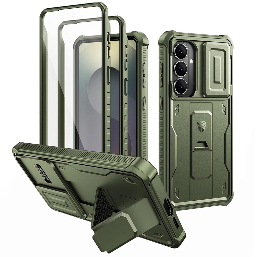 Husă Dexnor 360 Kickstand Camprotector Samsung Galaxy S26 Plus, verde