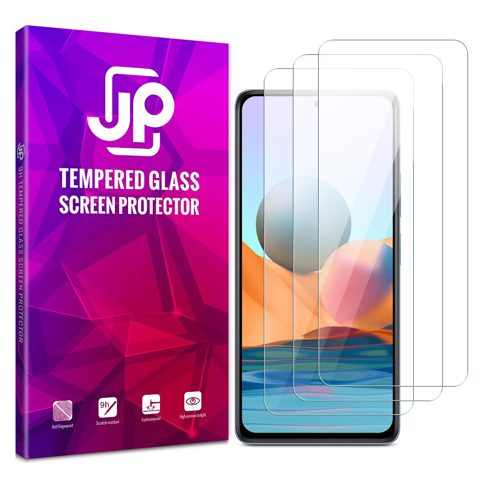 JP Long Pack, 3 Stakla Za Telefon, Xiaomi Redmi Note 10 / Redmi Note 10S