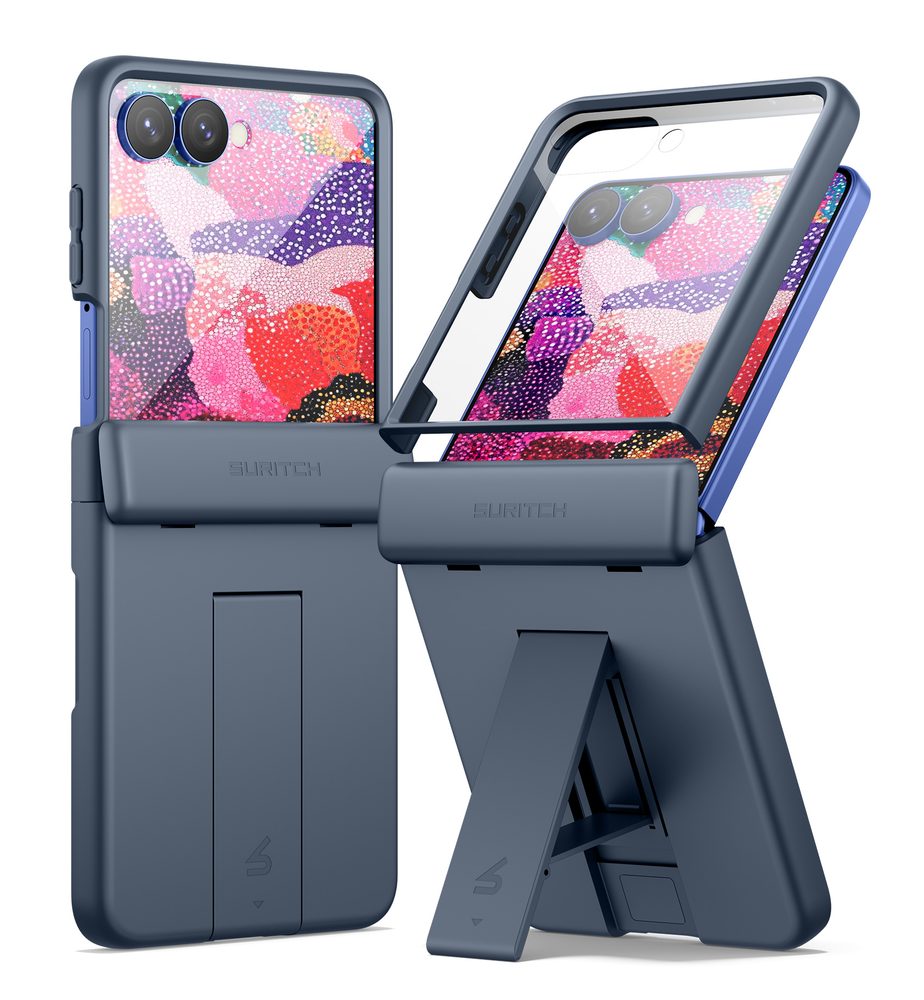 Husă Suritch 360 Samsung Galaxy Z Flip 8, albastră