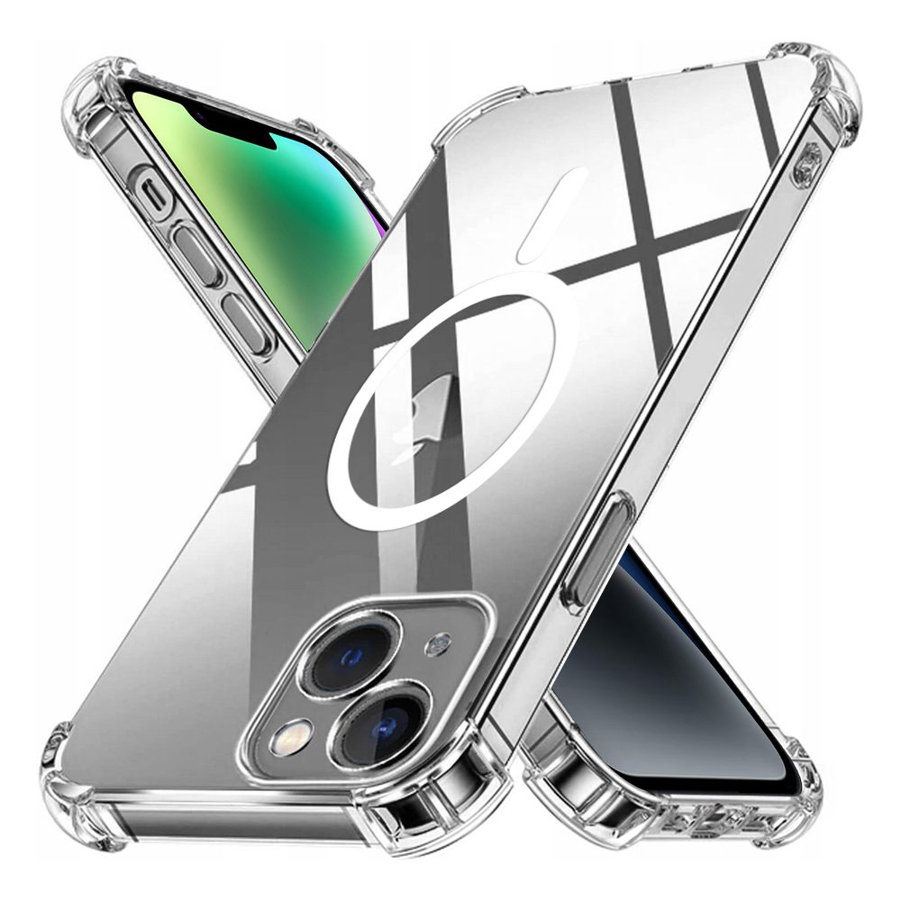 Techsuit Shockproof MagSafe průhledný obal, iPhone 14
