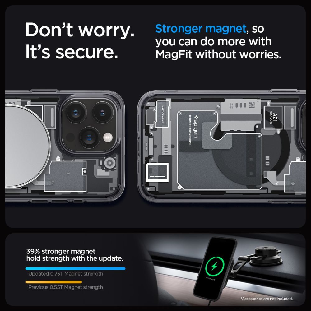 Spigen Ultra Hybrid Mag S MagSafeom, IPhone 15 Pro Max, Zero One