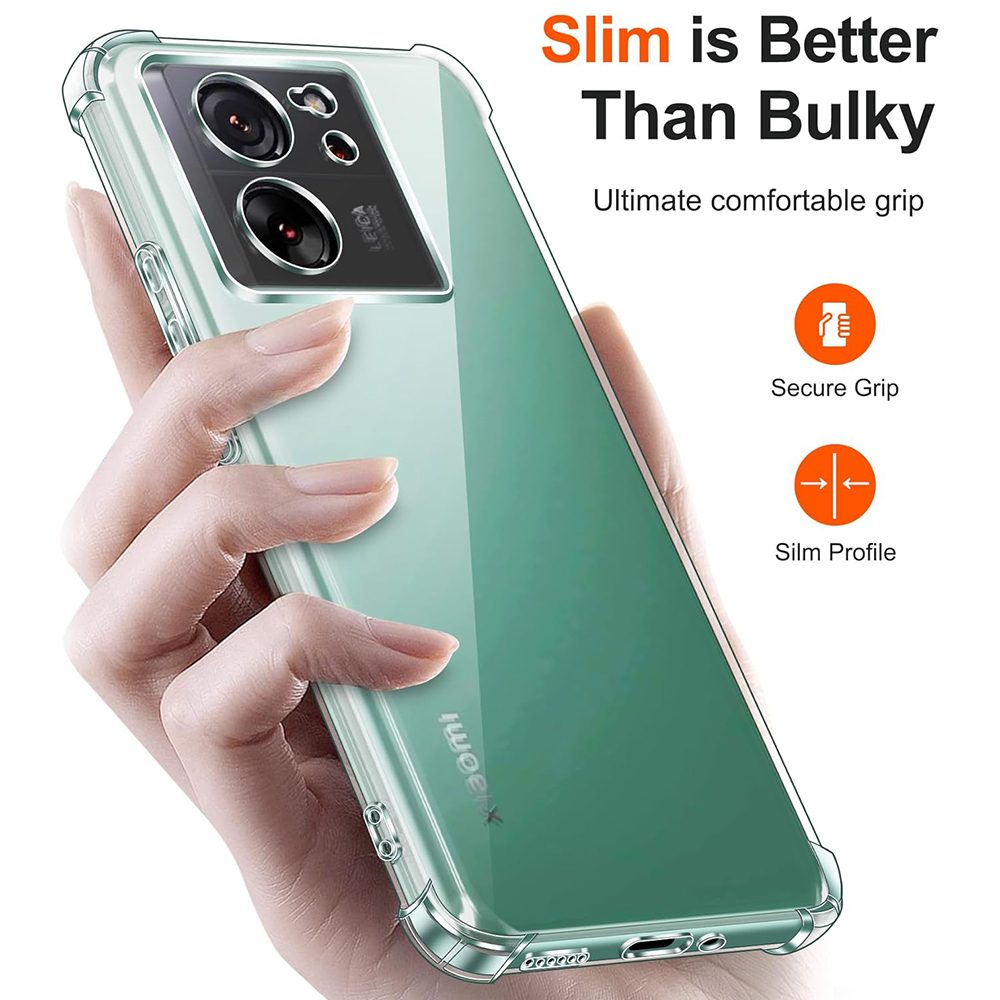 Techsuit Shockproof Priehľadný Obal, Xiaomi 13T / 13T Pro