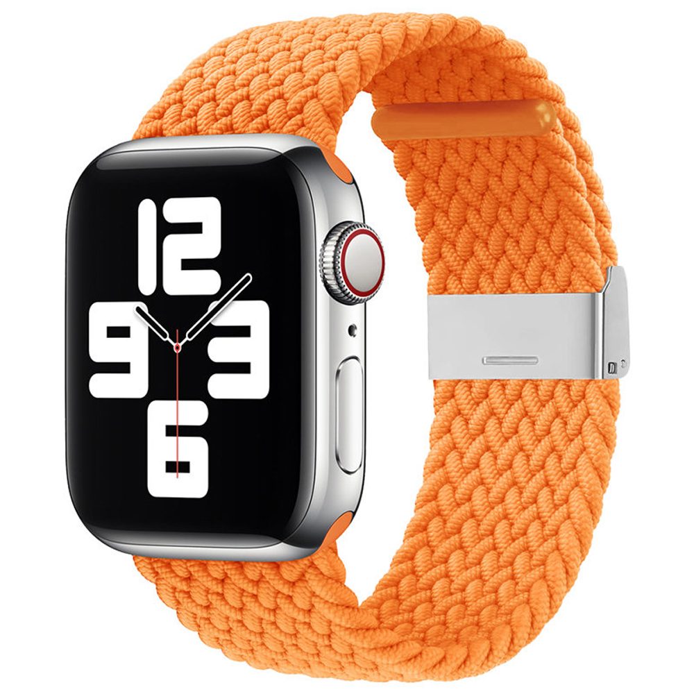 Strap Fabric řemínek Pro Apple Watch 6 / 5 / 4 / 3 / 2 (40 Mm / 38 Mm) Oranžový