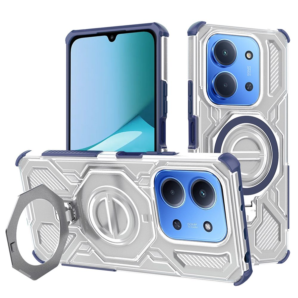 Levně Techsuit Carbon Shield Pro, Xiaomi Redmi 15C 4G / 5G, průhledný / modrý