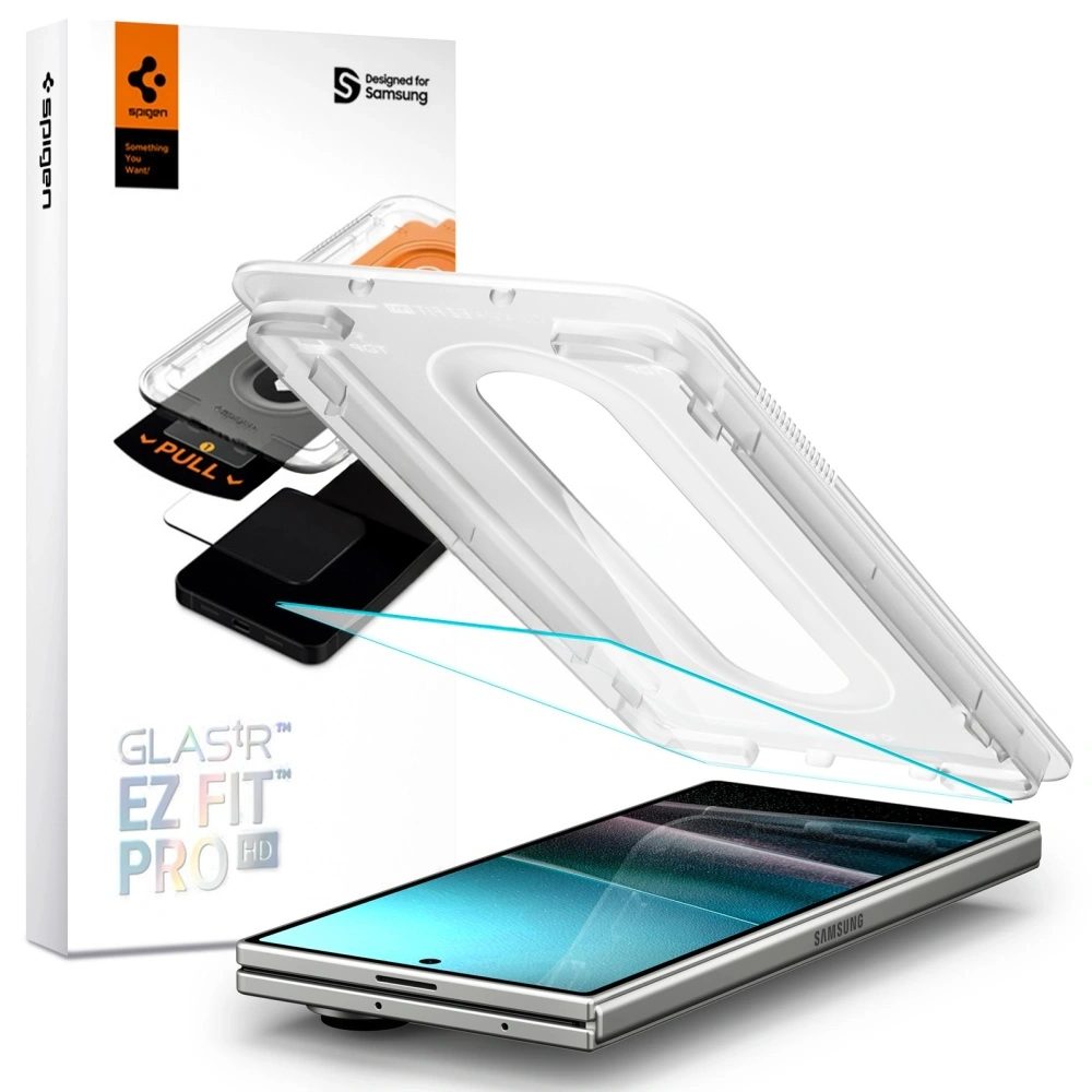 Spigen Glas.TR EZ Fit Pro s aplikátorem, Tvrzené sklo, Samsung Galaxy Z Fold 7