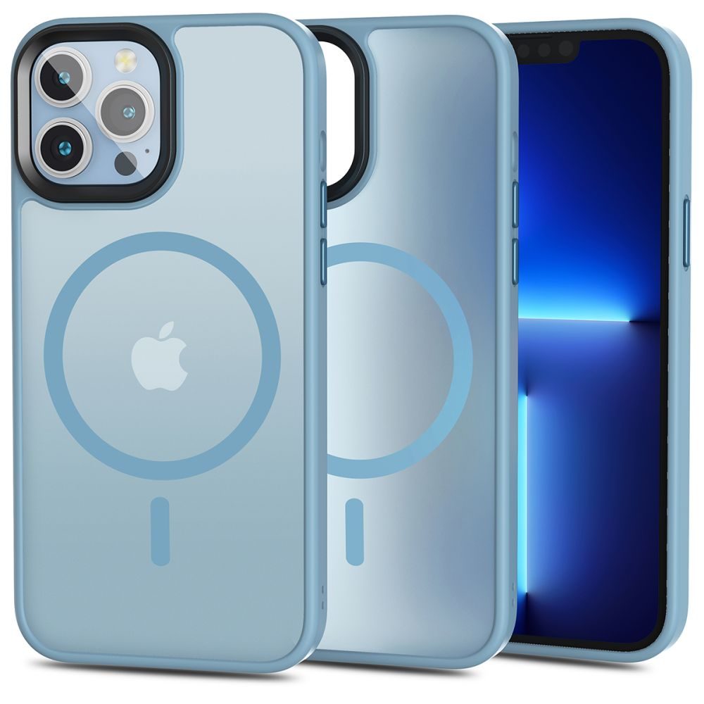 Tech-Protect MagMat MagSafe, iPhone 13 Pro, světle modrý matný