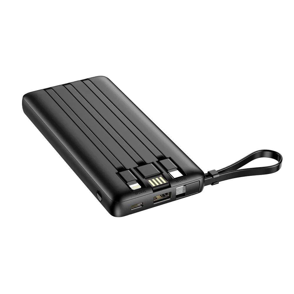 Veger C10 PowerBank 10 000mAh (Micro USB + USB-C + Lightning), Fekete (W1116)