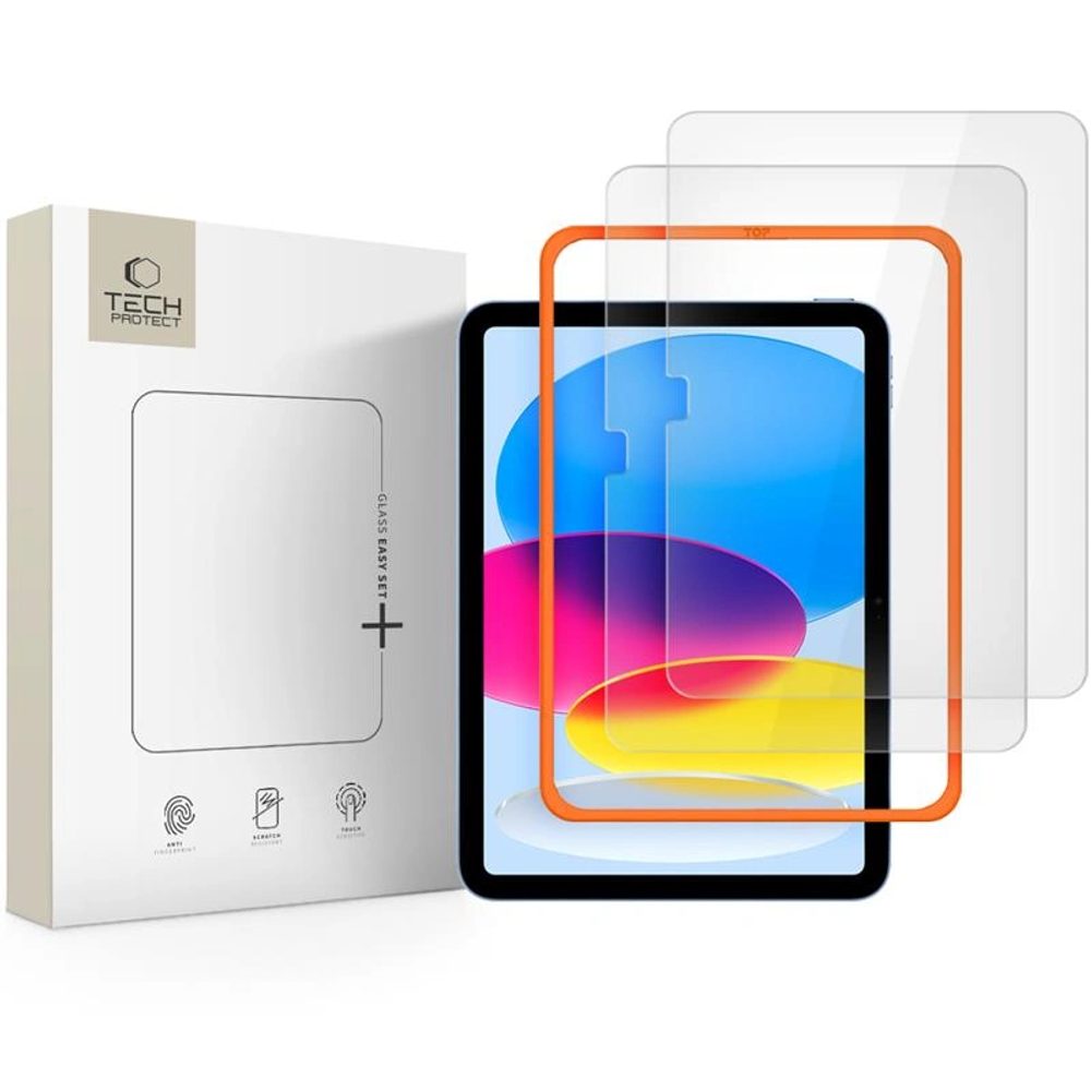Tech-Protect Tvrzené sklo Easy Set+, iPad 10,9” 10 2022 / 11” 11 2025, 2 kusy