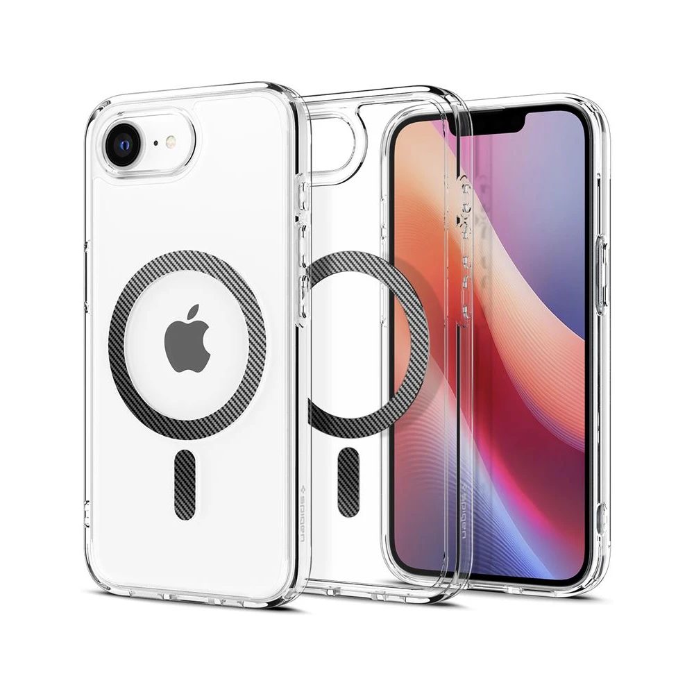 Levně Spigen Ultra Hybrid Mag s MagSafe, iPhone 16e / 17e, carbon fiber