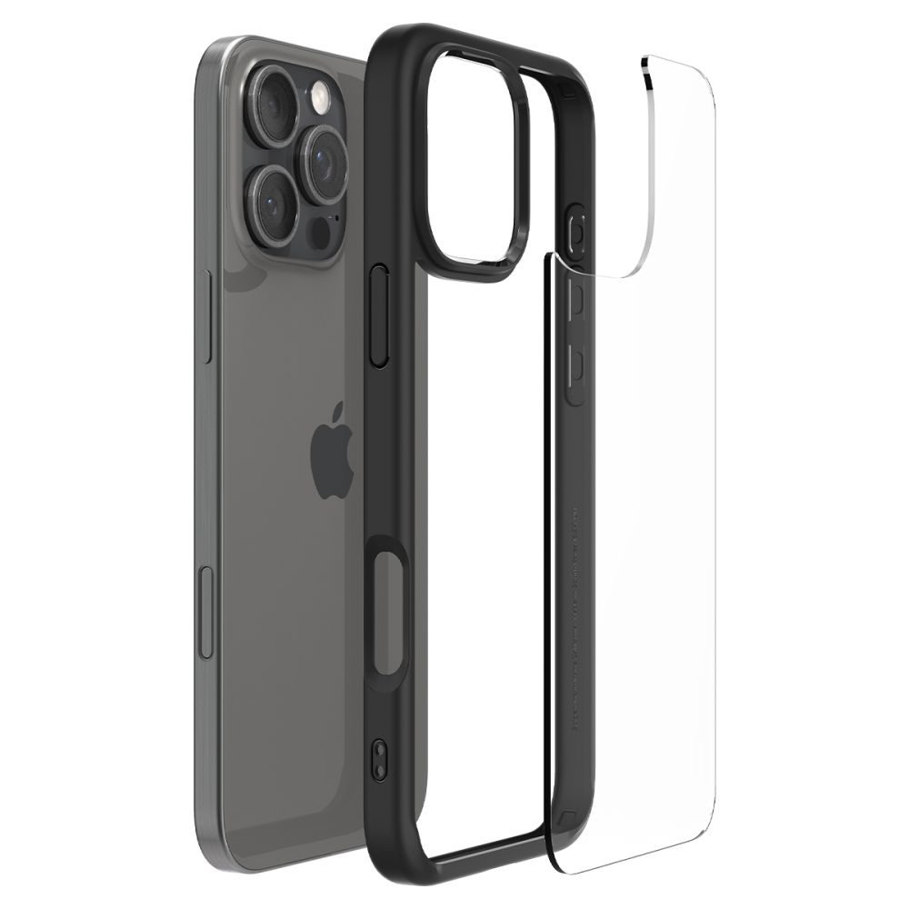 Spigen Ultra hybrid kryt na mobil, iPhone 16 Pro Max, čierny