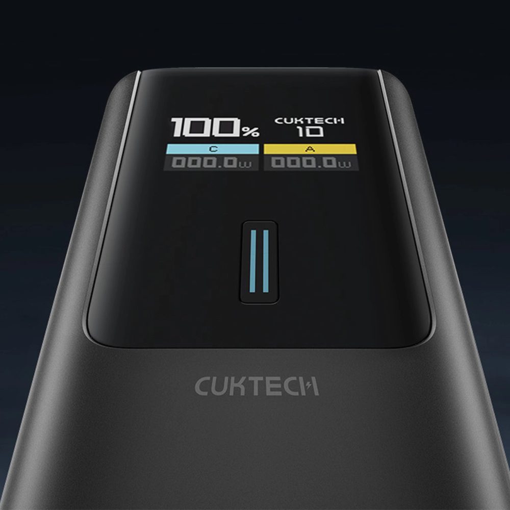 Cuktech CKPB100PGLBL Powerbanka 10000mAh, USB-C + USB-A, 150W, čierna