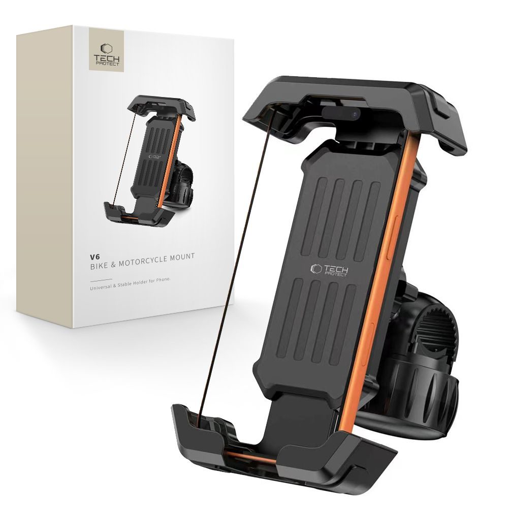 Levně Tech-Protect V6 Univerzální držák na kolo a motocykl, černý
