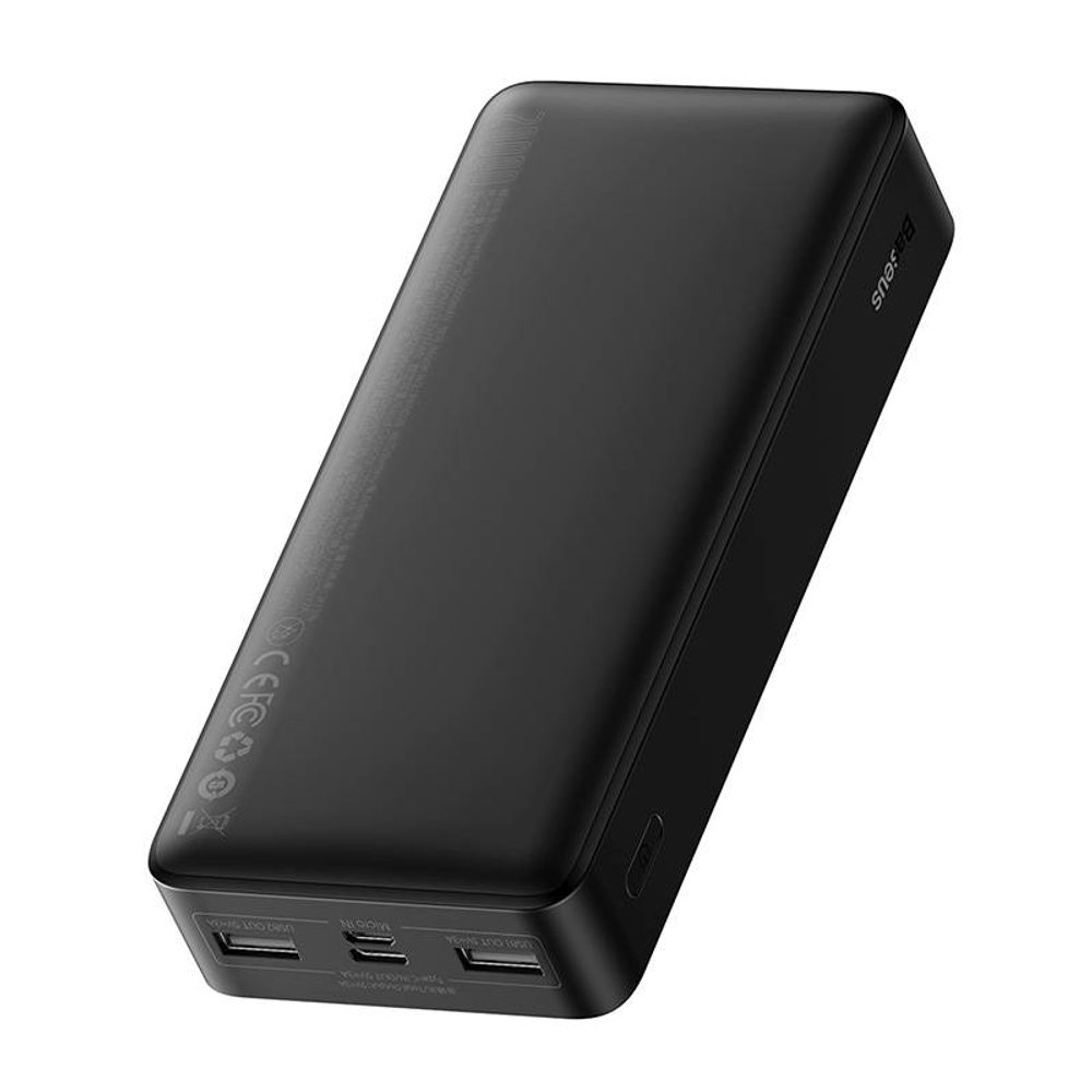 Baseus Bipow PowerBank 20000mAh, 2x USB, USB-C, 15W, Crni