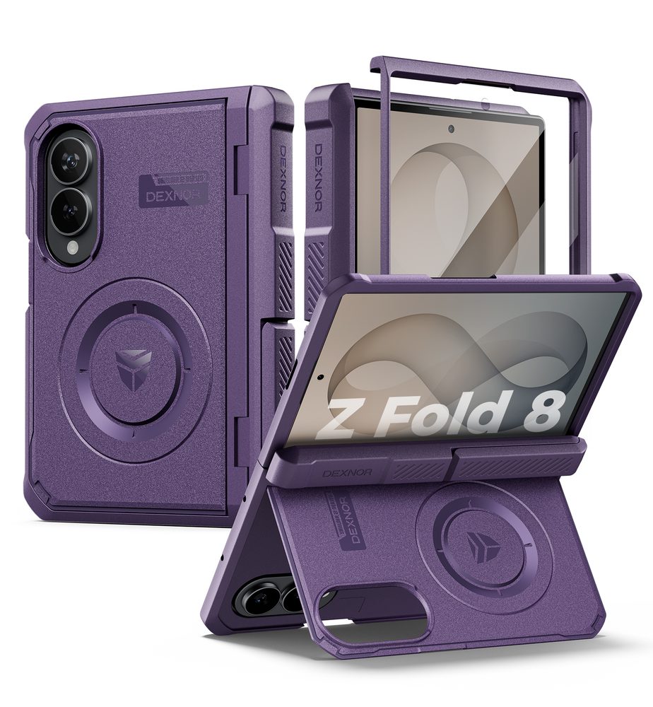 Husă Dexnor cu MagSafe, Samsung Galaxy Z Fold 8, violet