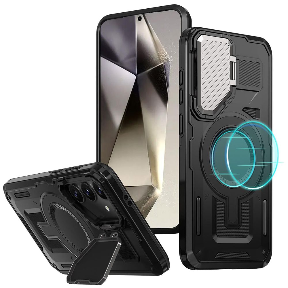 Techsuit CamVault MagSafe, Samsung Galaxy S25 Plus, fekete