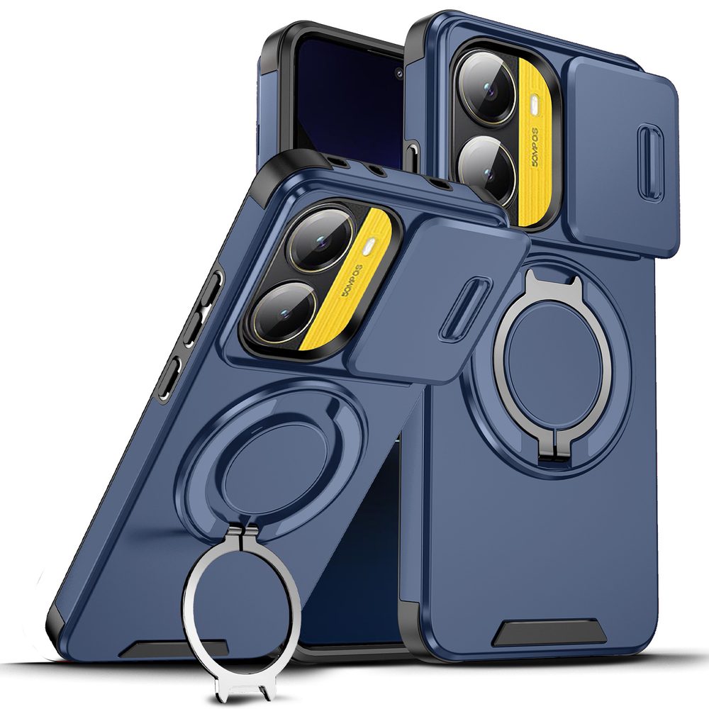 Levně Camslide Stand obal, Xiaomi Poco X7 Pro 5G, modrý