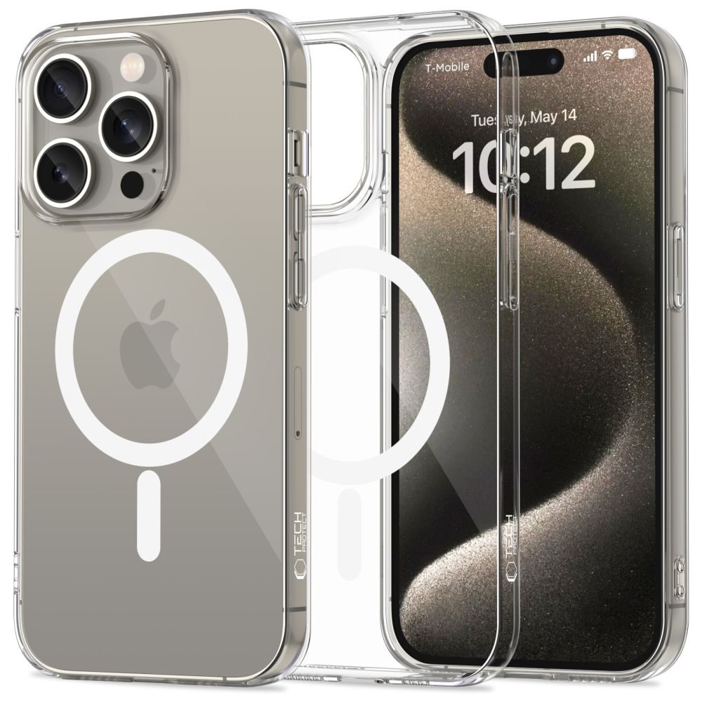 Tech-Protect Flexair MagSafe, iPhone 15 Pro, transparent