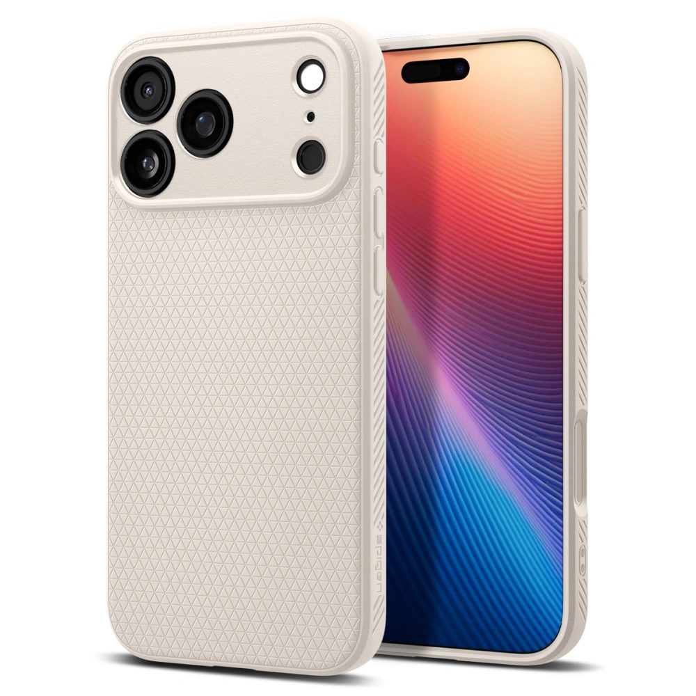 Spigen Liquid Air, iPhone 17 Pro, prírodný titán