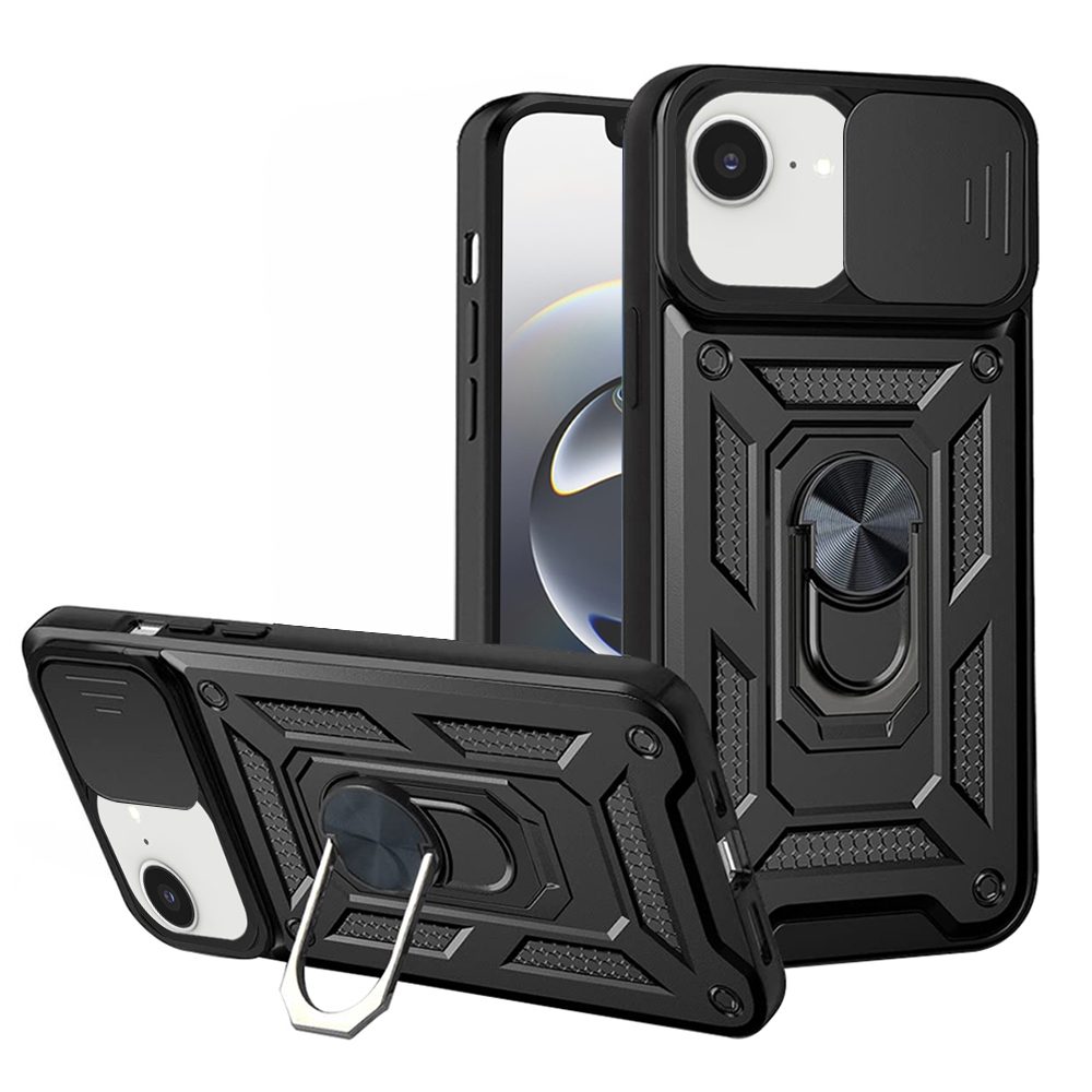 Techsuit CamShield, iPhone 16e, fekete