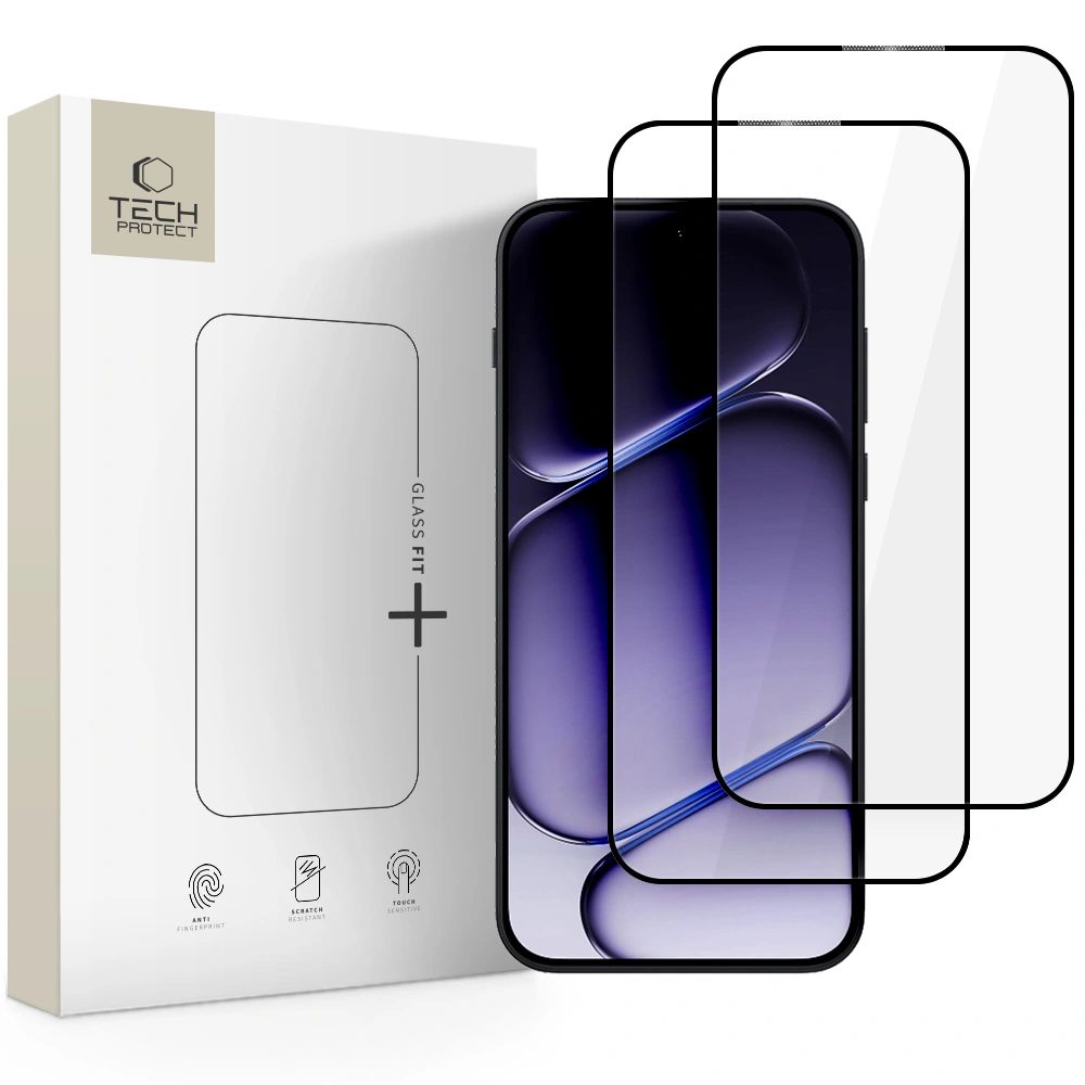 Tech-Protect Sticlă securizată Fit+ OnePlus Nord 6, neagră, 2 bucăți