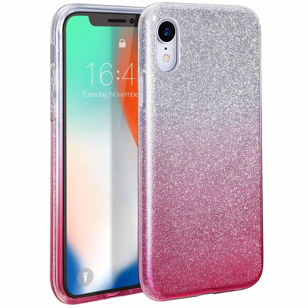 Levně Obal Shining, Motorola Moto G60s, stříbrno růžový